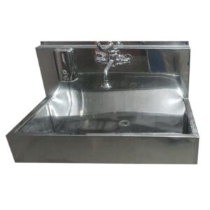 scrub basin sink double tap 6′ ft fix scrub – stainless steel